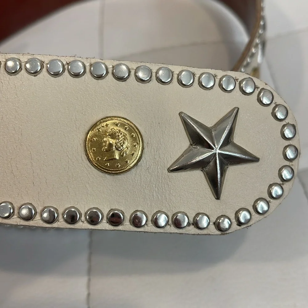 Silver Star & Coin Belt and purple belt bundle (M/L)